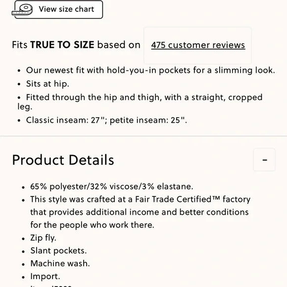 NWOT Women’s JCrew Slim Cropped Ruby Pant in stretch twill - Picture 2 of 10